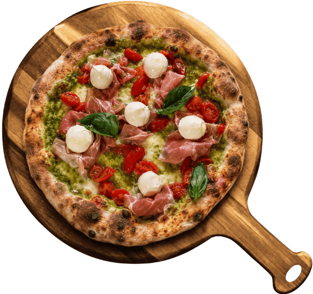 pizza pomodorini mozzarelle pesto carlo magno mira pizza pomodorini mozzarelle pesto carlo magno mira